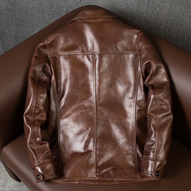 楽天市場】高品質 レザージャケット 馬革 カーコート 革ジャン ホース