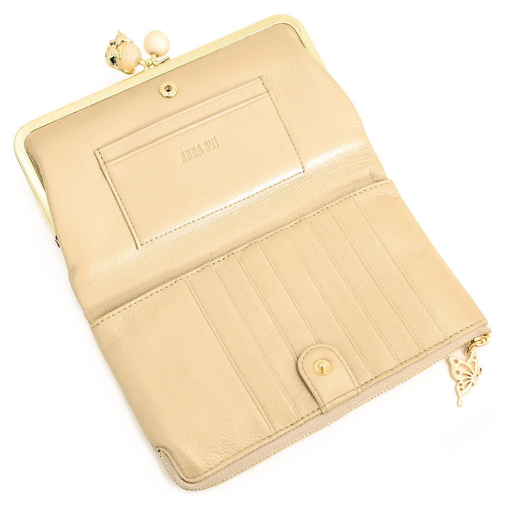 楽天市場】アナスイ 財布 長財布 がま口財布 ファスナー ゴールド