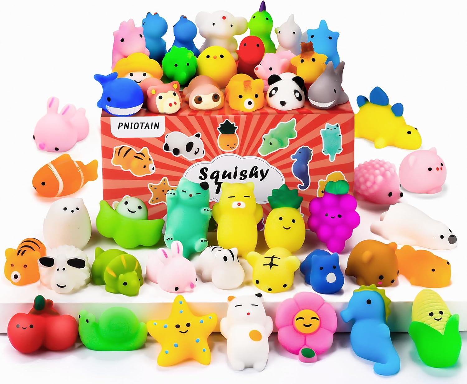 楽天市場】28個/48個スクイーズ 玩具 動物 ストレス解消グッズ