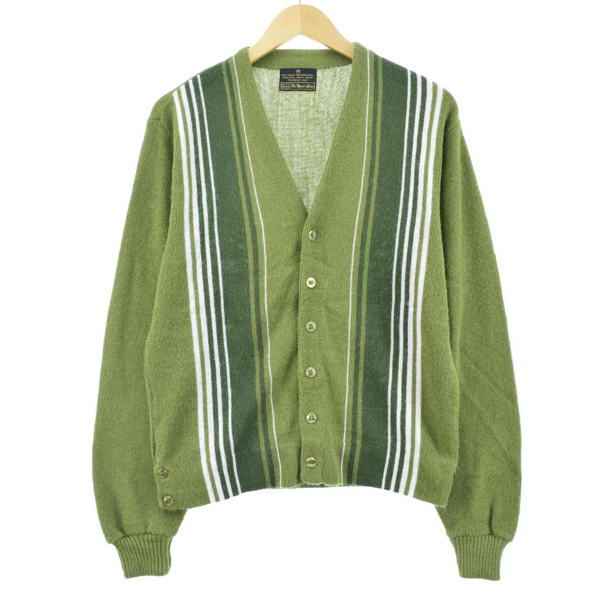 楽天市場】70年代 シアーズ Sears ストライプ柄 アクリルニット