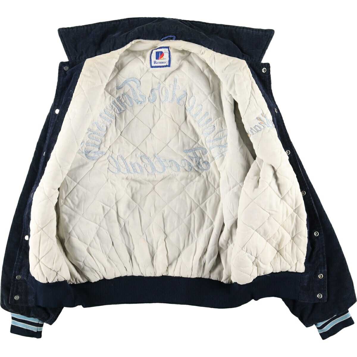 楽天市場】古着 80年代 RENNOC チェーン刺繍 襟付き コーデュロイ