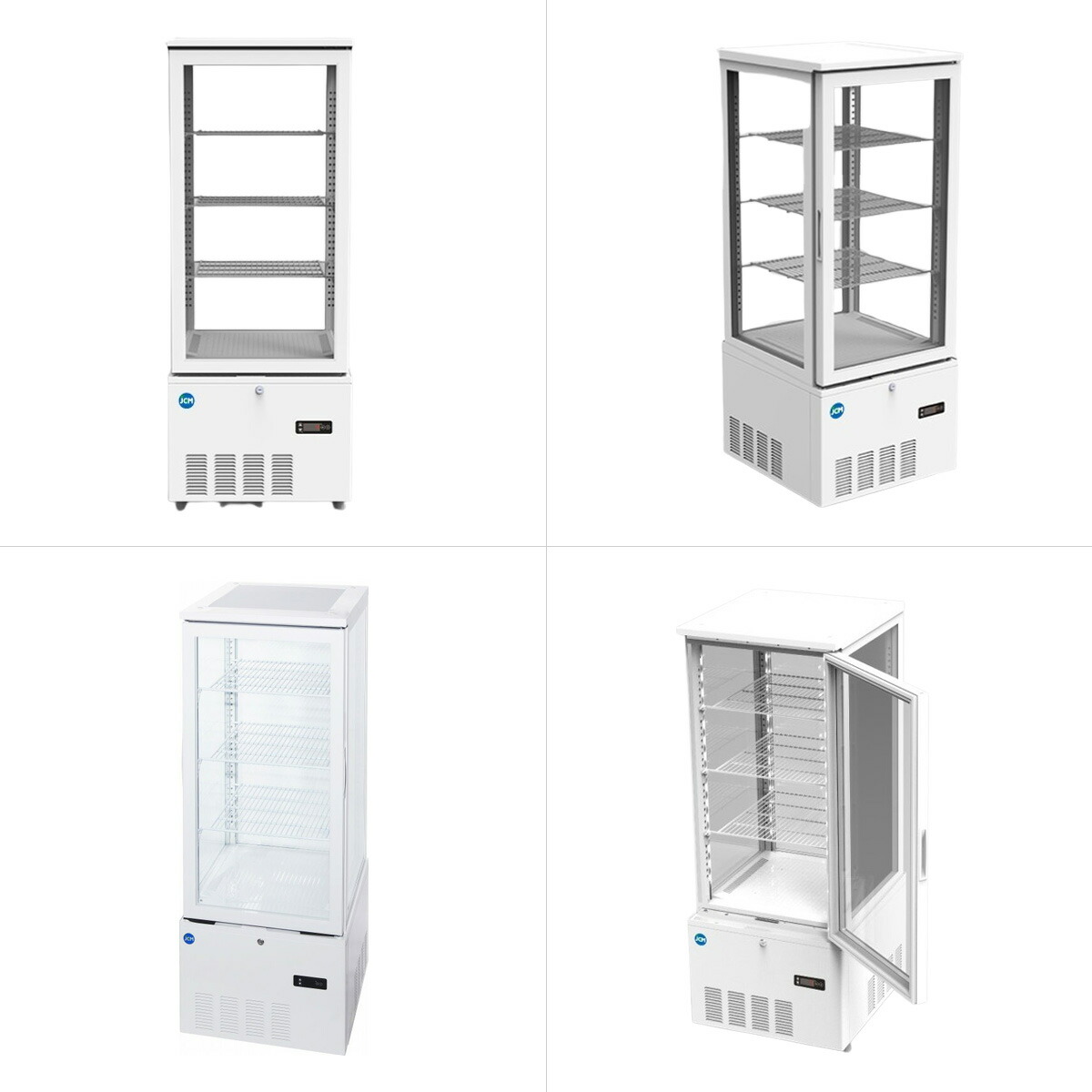 楽天市場】JCM 4面ガラス 冷蔵ショーケース（片面扉） JCMS-188 業務用