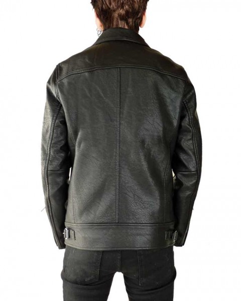楽天市場】ライダース ジャケット フェイクレザー シングルライダース