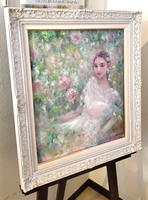 楽天市場】絵画 「抱擁」 油彩画 油絵 原画 人物画 F10 女神 薔薇