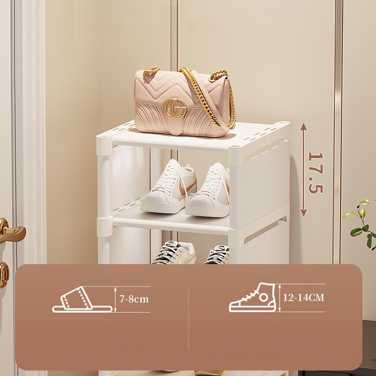 楽天市場】シューズラック 隙間 8段 大容量 靴箱 玄関収納 省スペース