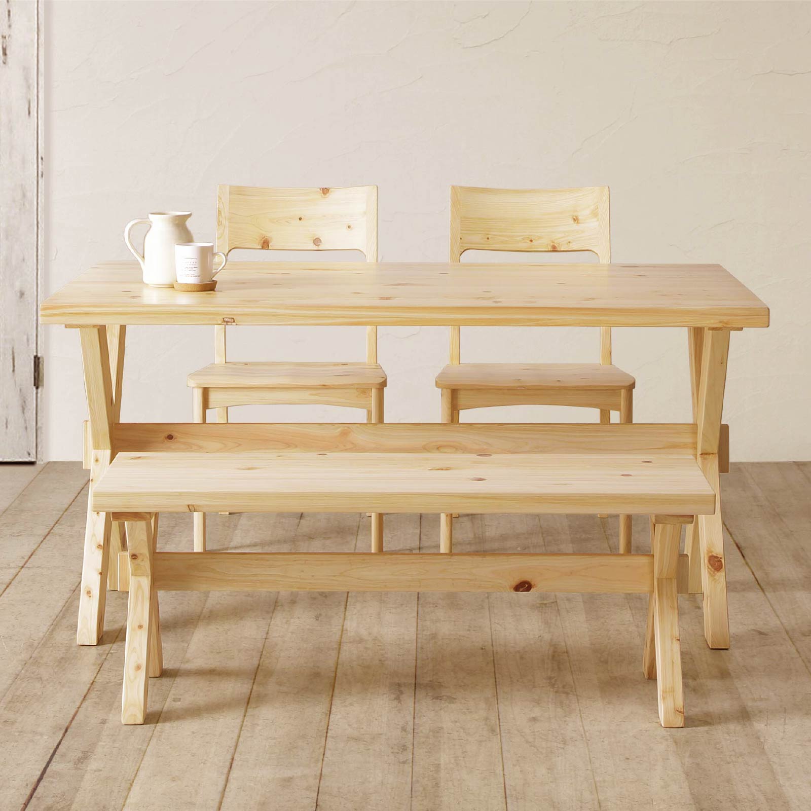 楽天市場】【15%OFFクーポン配布中！】 ダイニングベンチ 2人掛け 国産