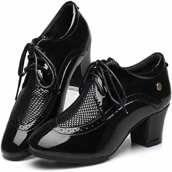 楽天市場】レッド ラテンダンス シューズ ヒール約5cm 社交ダンス