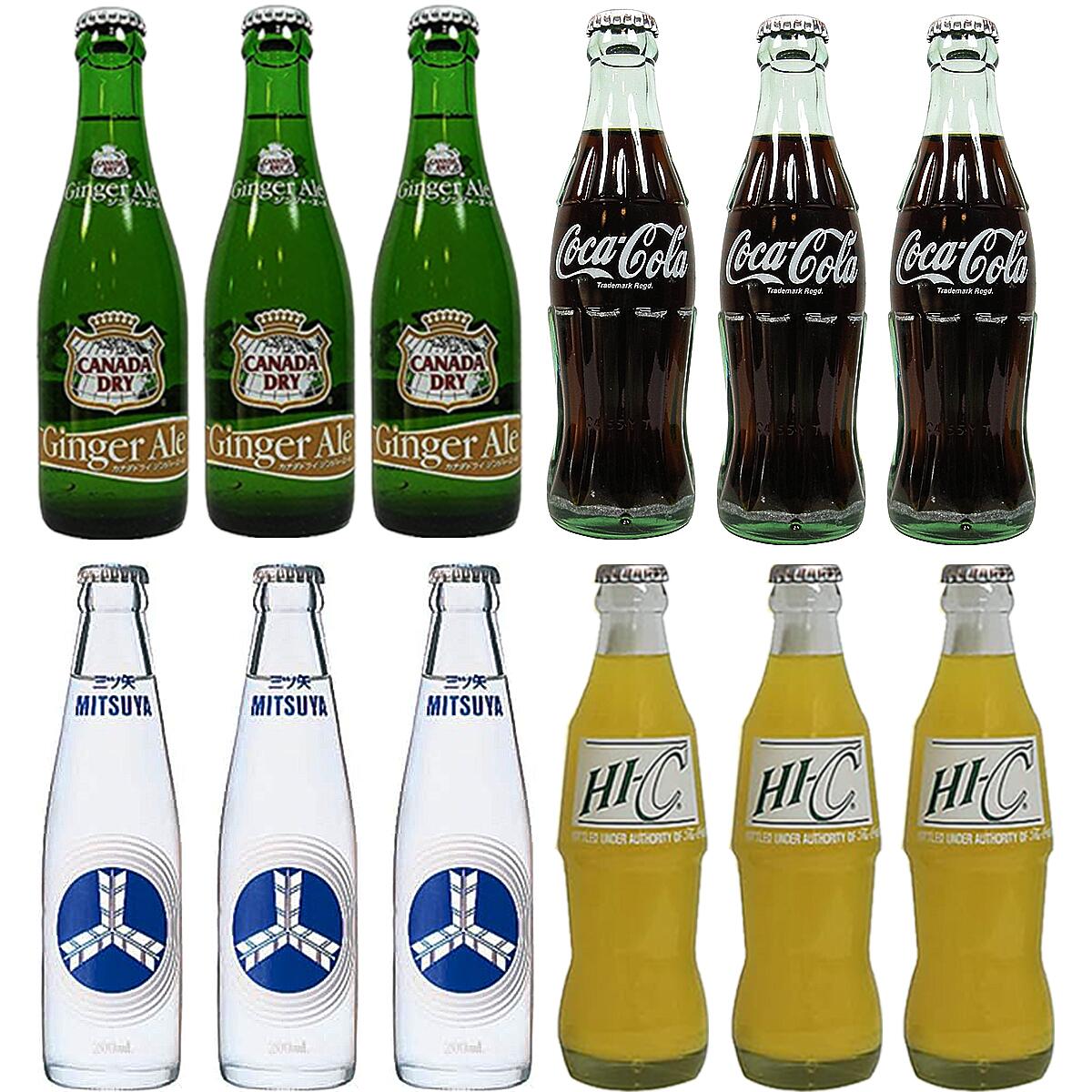 楽天市場】コカ・コーラ瓶 Hi-Cオレンジ瓶 三ツ矢サイダー瓶 カナダ