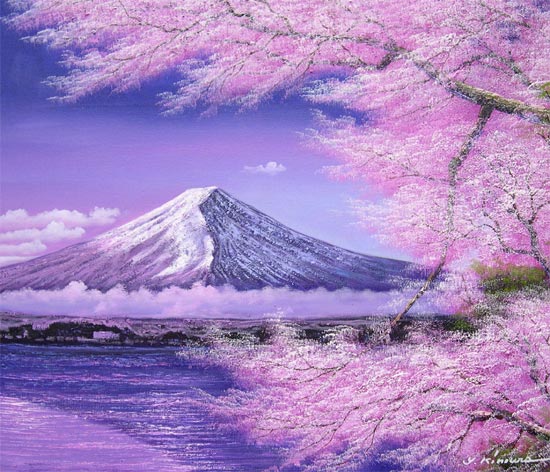 Risbonum☆】油絵 原画 抽象画 北欧 春 花 ピンク F12 Risbonum☆様