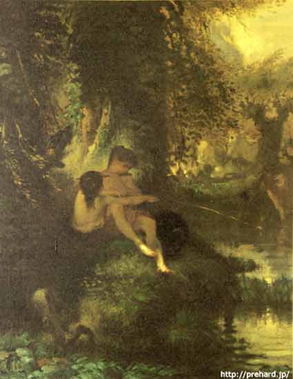 楽天市場】ミレー 絵画 ダフニスとクロエ P10号 送料無料 【複製