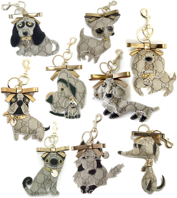 楽天市場】GUCCI グッチ キーホルダードッグチャーム グッチョリGG柄犬