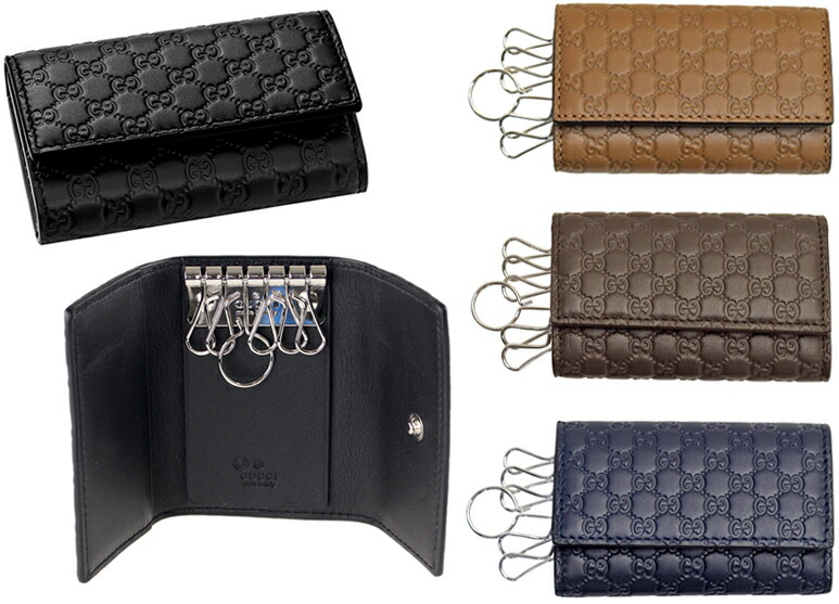 楽天市場】GUCCI グッチ 6連キーケースエンボスロゴ マイクロ