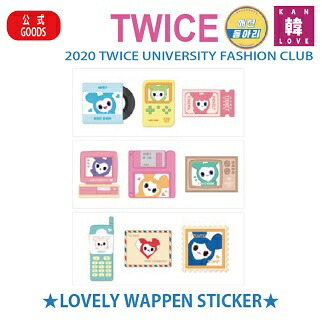 楽天市場】【おまけ付き】2020TWICE☆LOVELY WAPPEN STICKER