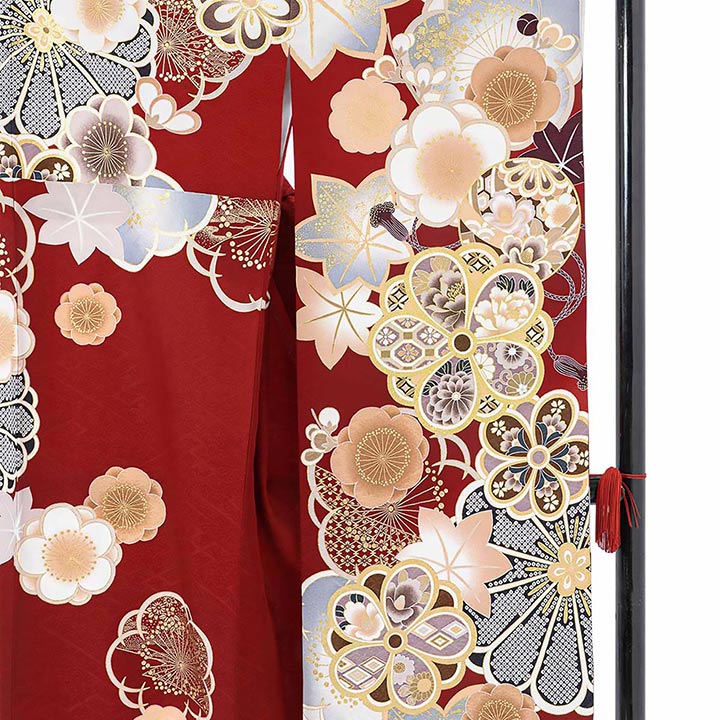 楽天市場】(卒業式応援Point10倍 3/5迄) 未仕立て 振袖 22点セット「赤