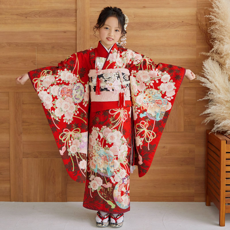 楽天市場】【レンタル】753 七五三 着物 7歳 フルセット 女の子