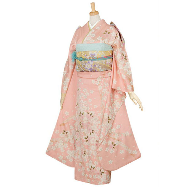 楽天市場】【成人式 振袖 レンタル】RS134 正絹 ピンク 桜姫フルセット