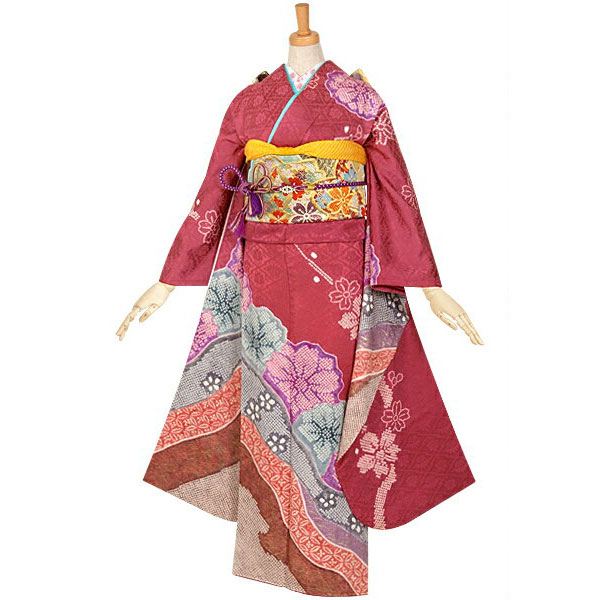 楽天市場】成人式早割クーポン10％オフ【振袖 レンタル】RS798 正絹 薄