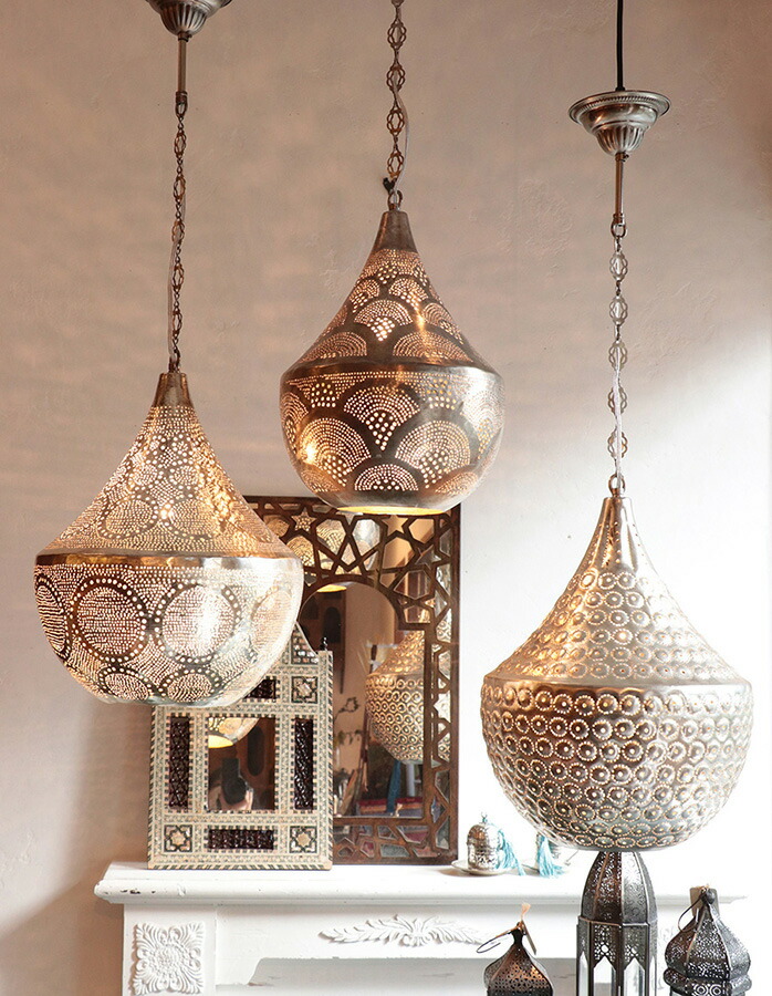 楽天市場】【10%OFFクーポン対象】メタルシェード モロッコランプ