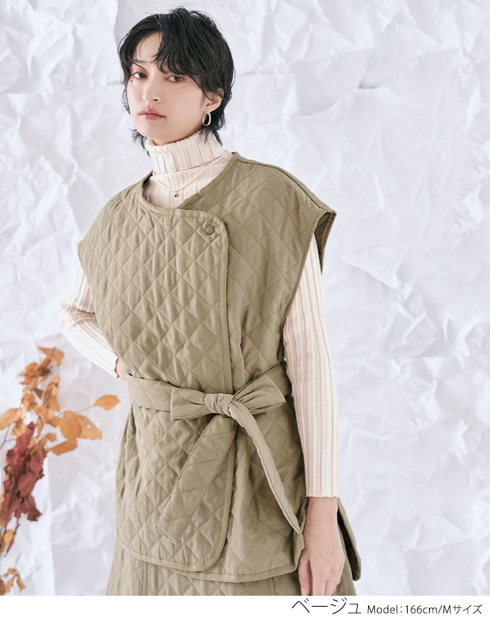 楽天市場】【OUTLET SALE】ベスト《2wayキルティングオーバーベスト 全