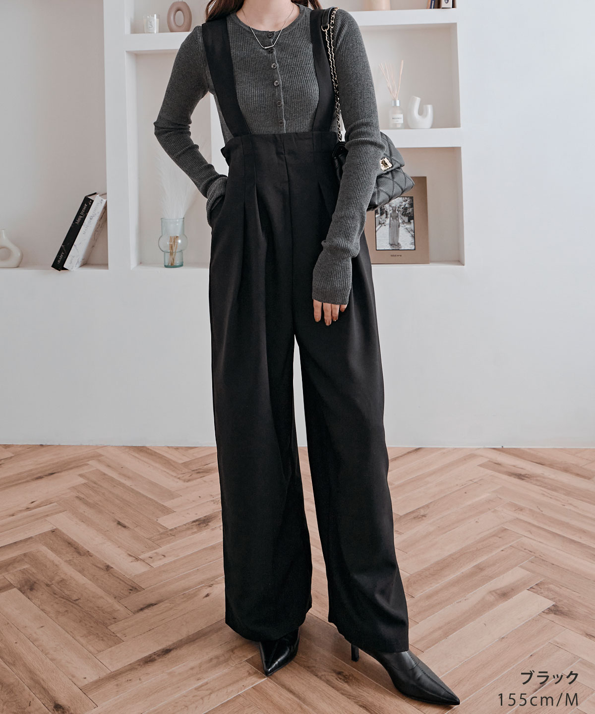 楽天市場】サロペット《ハイウエストタックサロペット》全4色 2サイズ