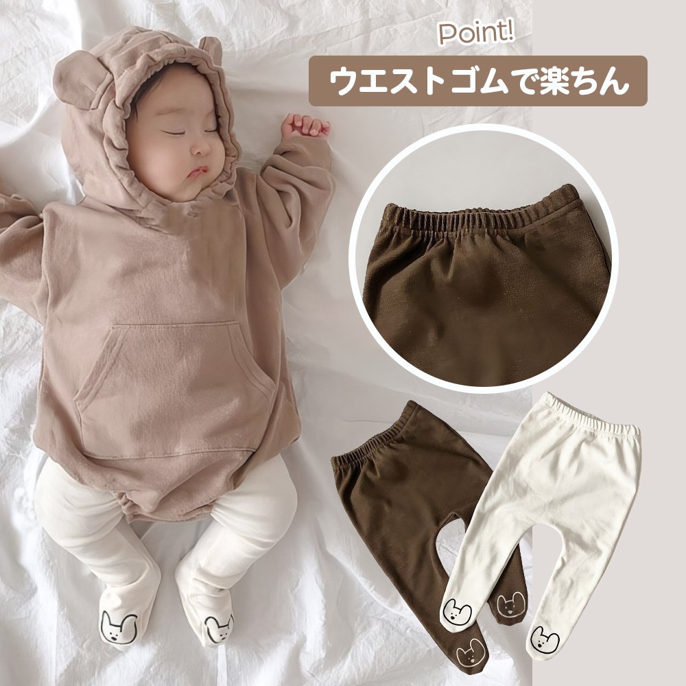 楽天市場】タイツ ベビー 靴下 レギンス ロング丈 綿 ズボン 女の子