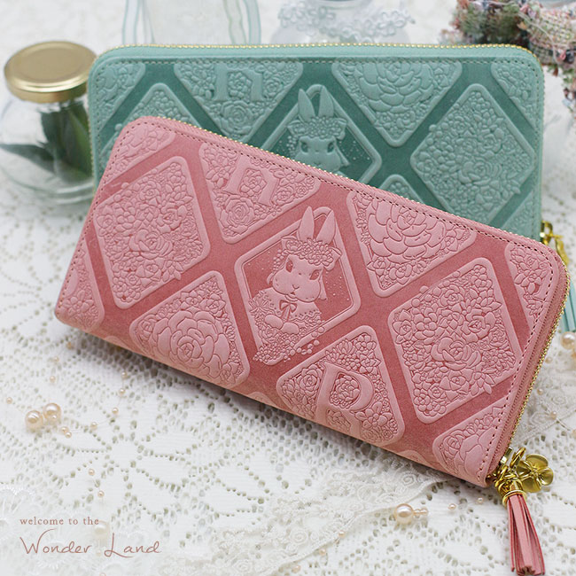 楽天市場】「うさぎの植物屋さん」長財布 レディース うさぎ