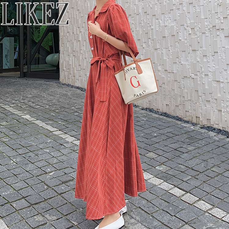 新品 タグ付 ミチコロンドン ゴルフウェア 半袖 ワンピース Sサイズ 赤