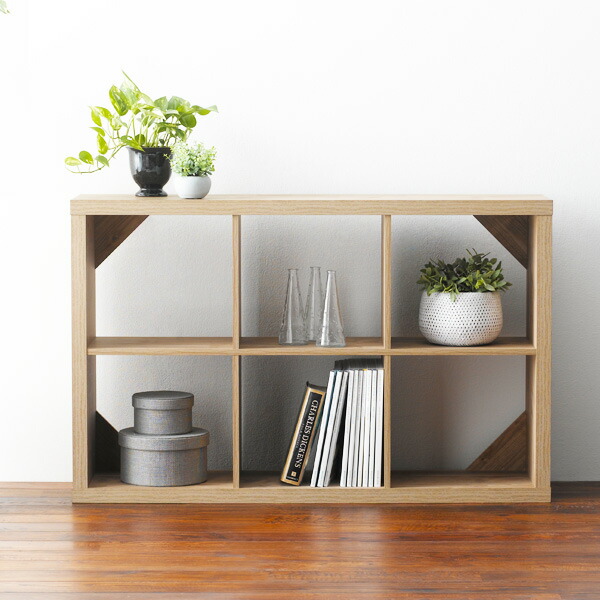 楽天市場】本棚 オープンラック 2段 シンプルデザイン シェルボワ 約幅