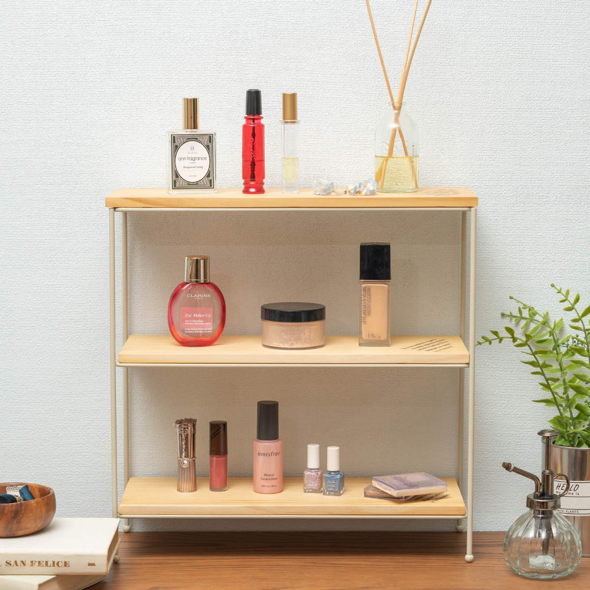 楽天市場】オープンラック 幅40cm 3段 パイン材 完成品 天然木