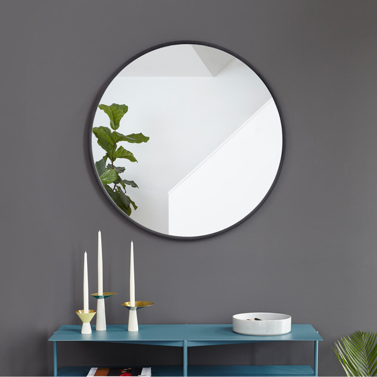 楽天市場】umbra ハブ ミラー 61×61cm 円形 壁掛け （ 送料無料