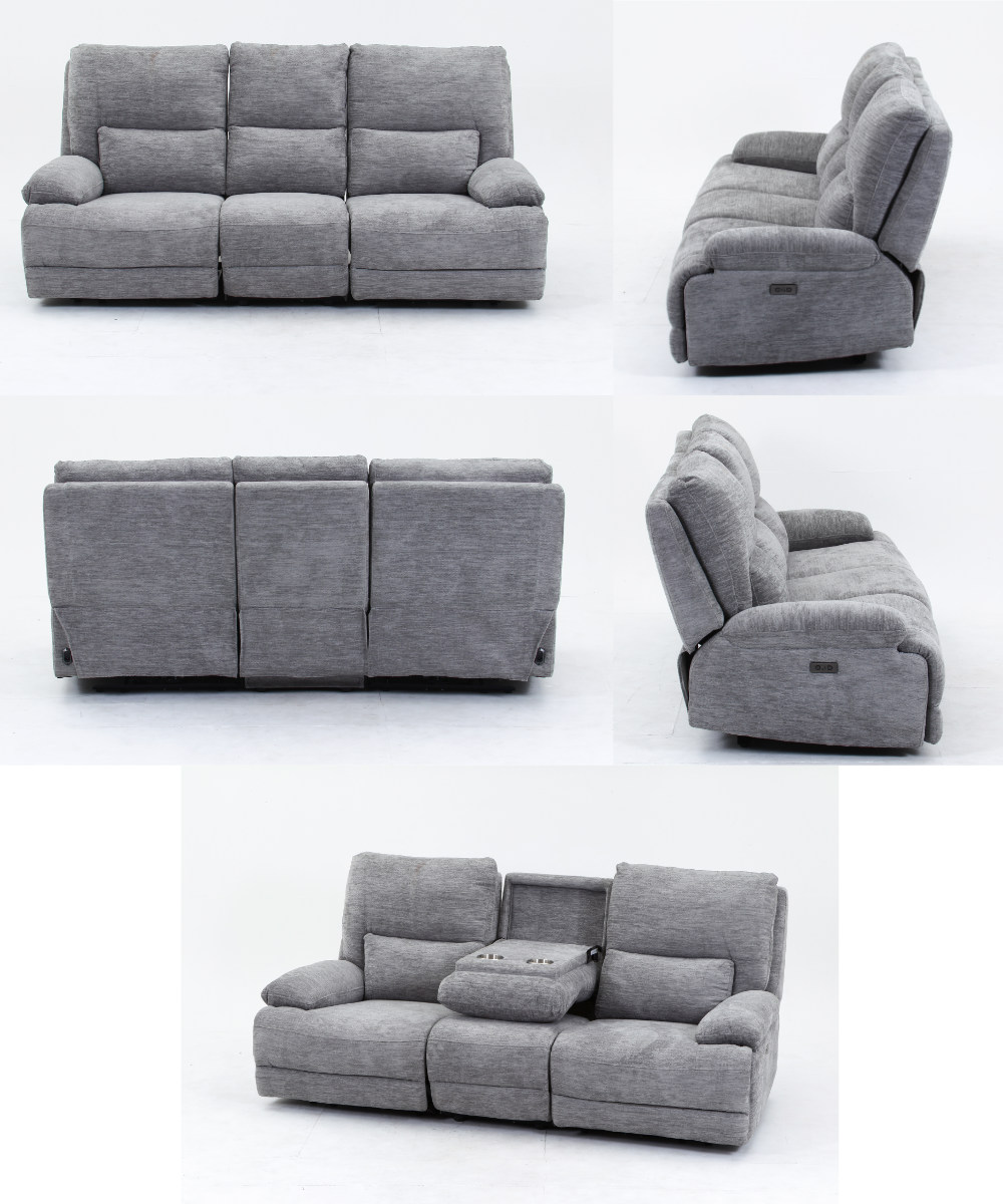 楽天市場】ソファ 3人掛け 幅206cm 電動リクライニング GRACE