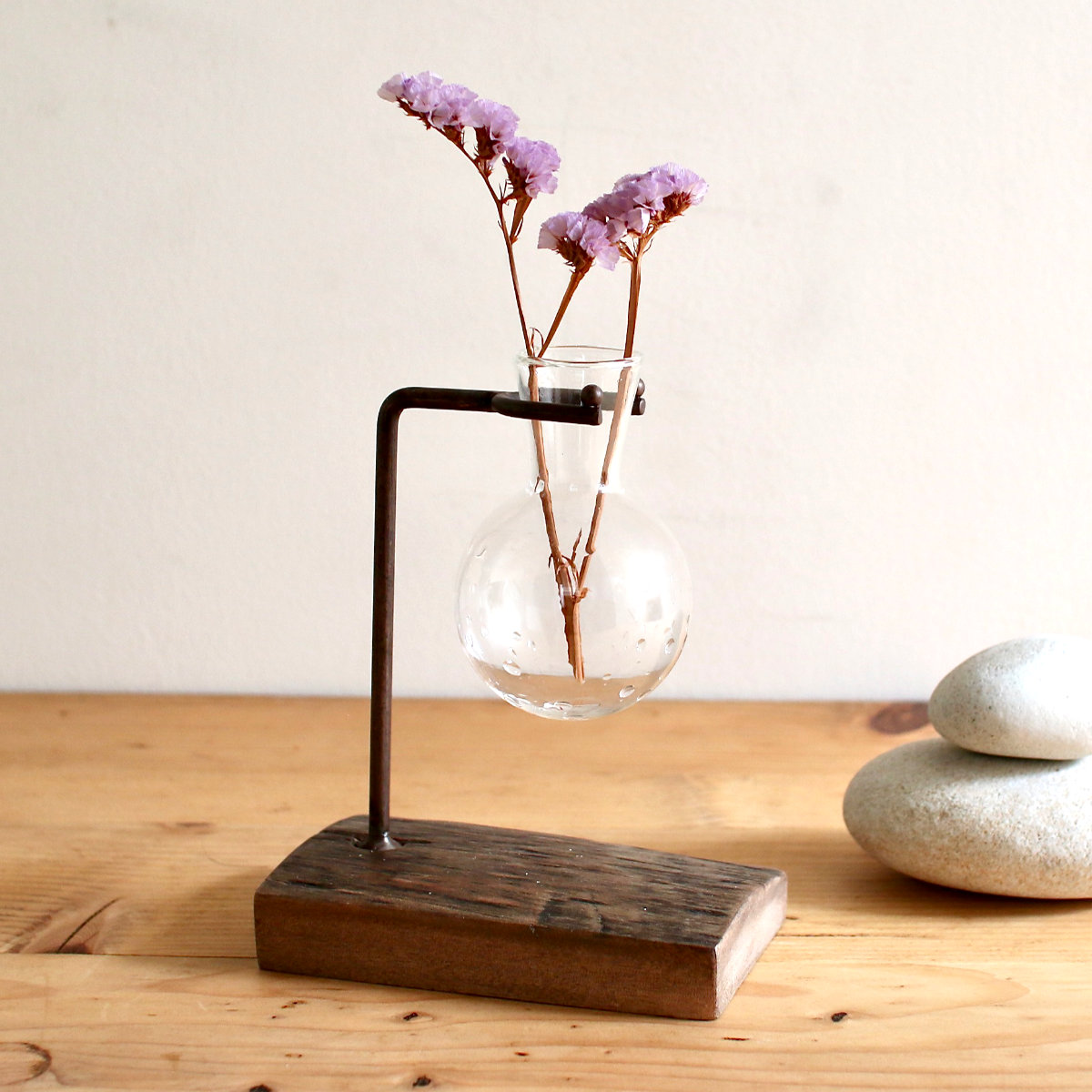 楽天市場】花瓶 アイアンガラスハンギング フラワーベース （ 花ビン