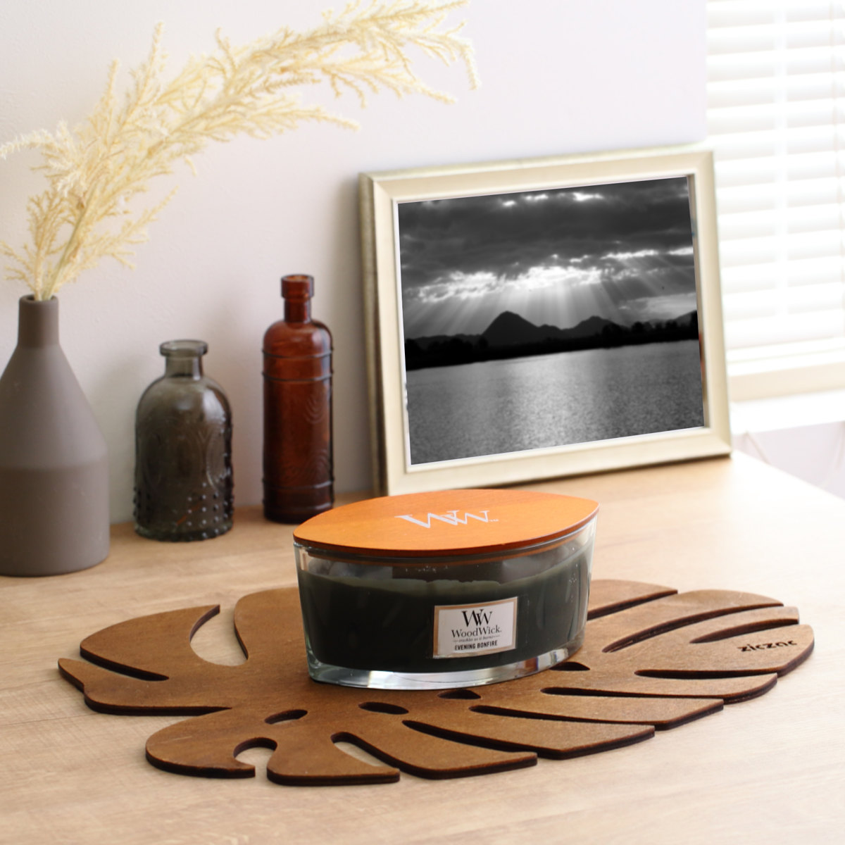 楽天市場】ランチョンマット 木製 ZICZAC BIRCH Placemat Monstera