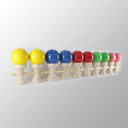 楽天市場】けん玉（10連けん玉） [木のおもちゃ 大空 山形工房 郷土