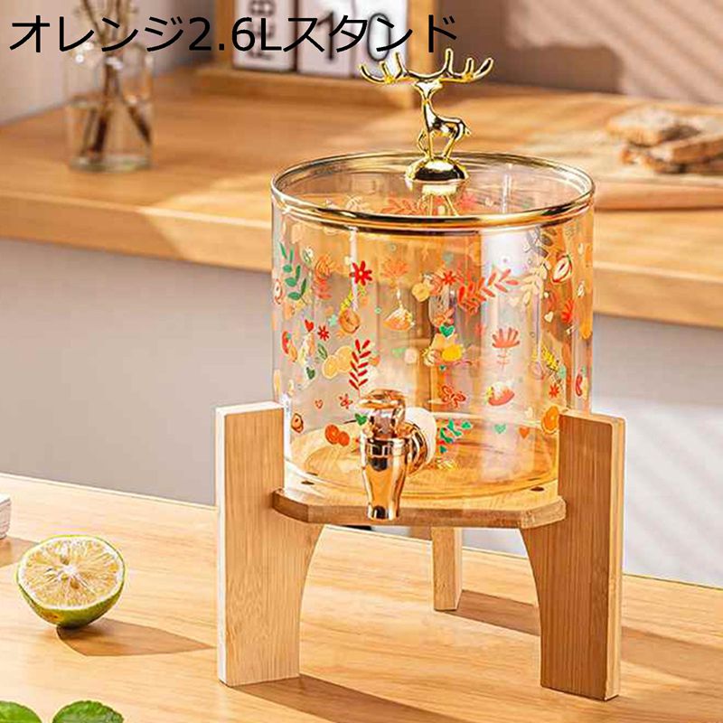 楽天市場】ガラス貯蔵タンク ドリンクピッチャー ジュース容器 卓上