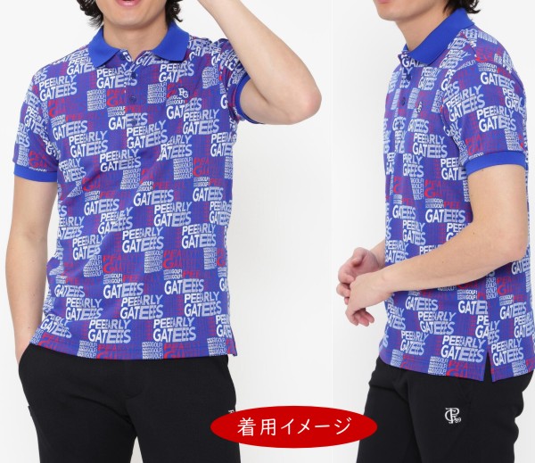 PEARLY GATES ロゴプリントシャツ PEARLY GATES ロゴプリントシャツ