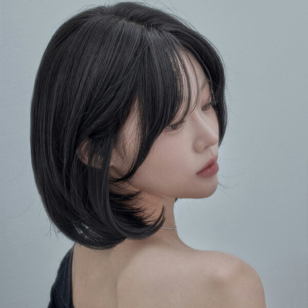 楽天市場】総手植えフルウィッグ) ショートボブ ベベカットパーマ