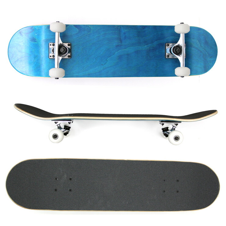 楽天市場】スケートボード スケボー 無地 完成品 組立済み