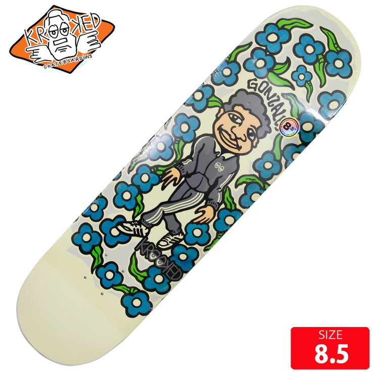 スケートボードデッキkrooked skateboards gonz