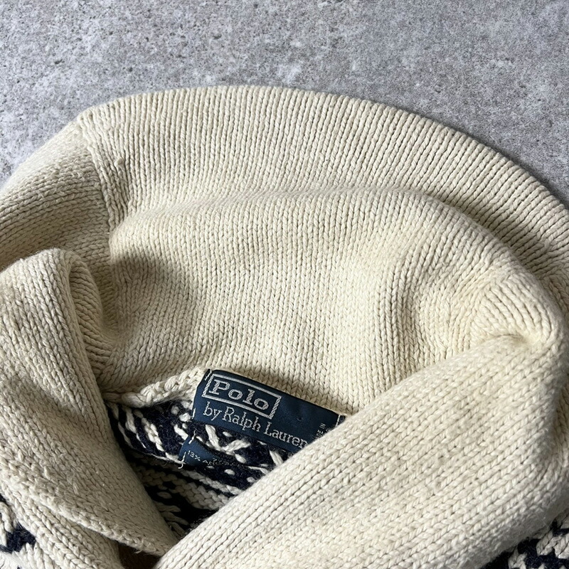 楽天市場】90s POLO RALPH LAUREN ノルディック 総柄 コットン