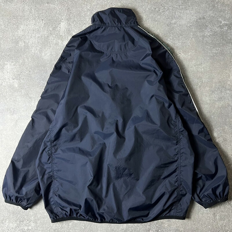 00s NIKE ナイキ トラックジャケット パイル地 y2k ネイビー 刺繍 00