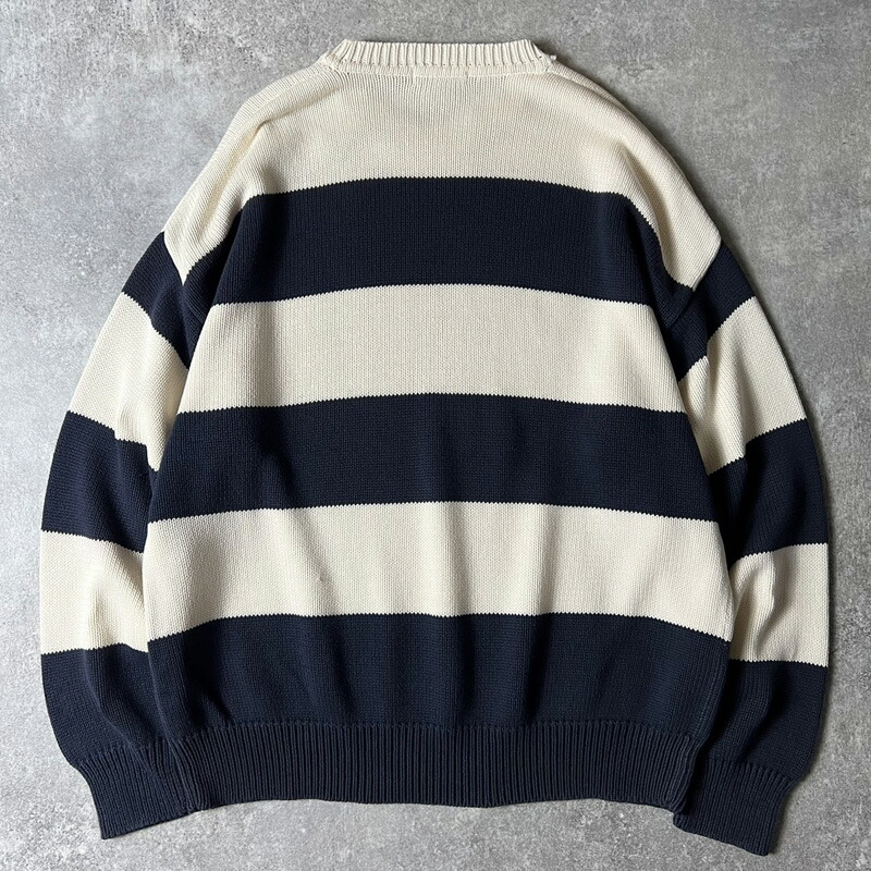 楽天市場】90s nautica 2トーン ボーダー コットン ニット セーター M