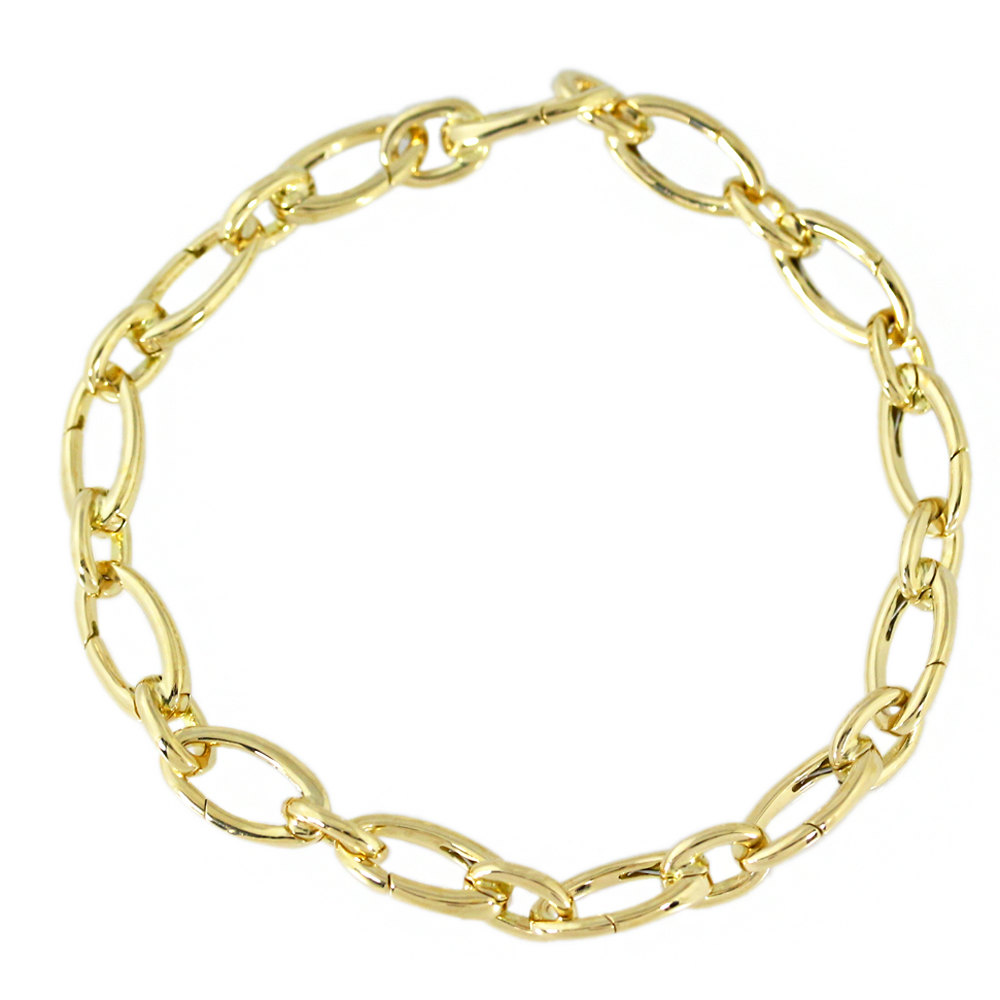 楽天市場】ティファニー リンク クラスプ チェーンブレスレット/K18YG