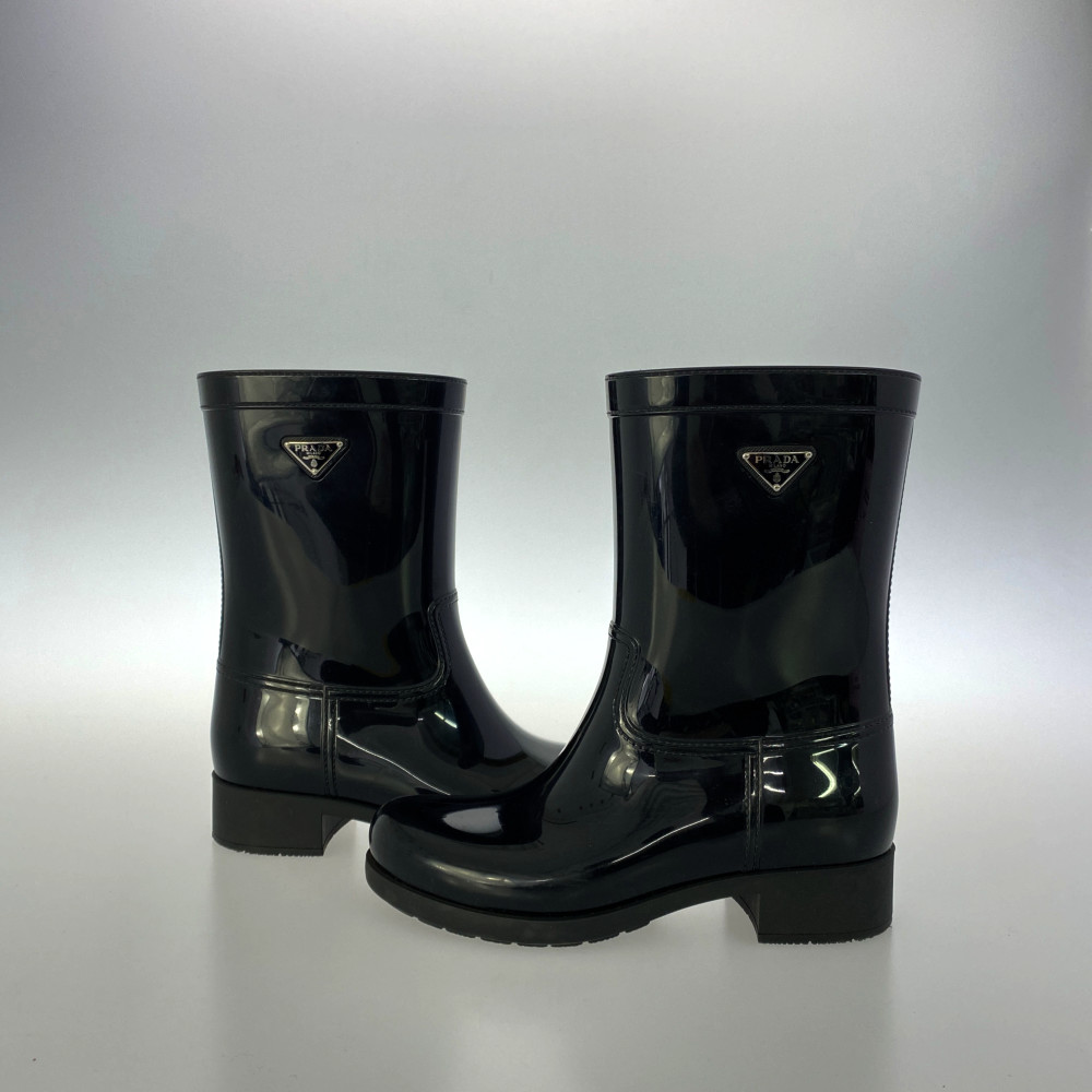 楽天市場】プラダ トライアングルロゴレインブーツ 靴/3U5619/38