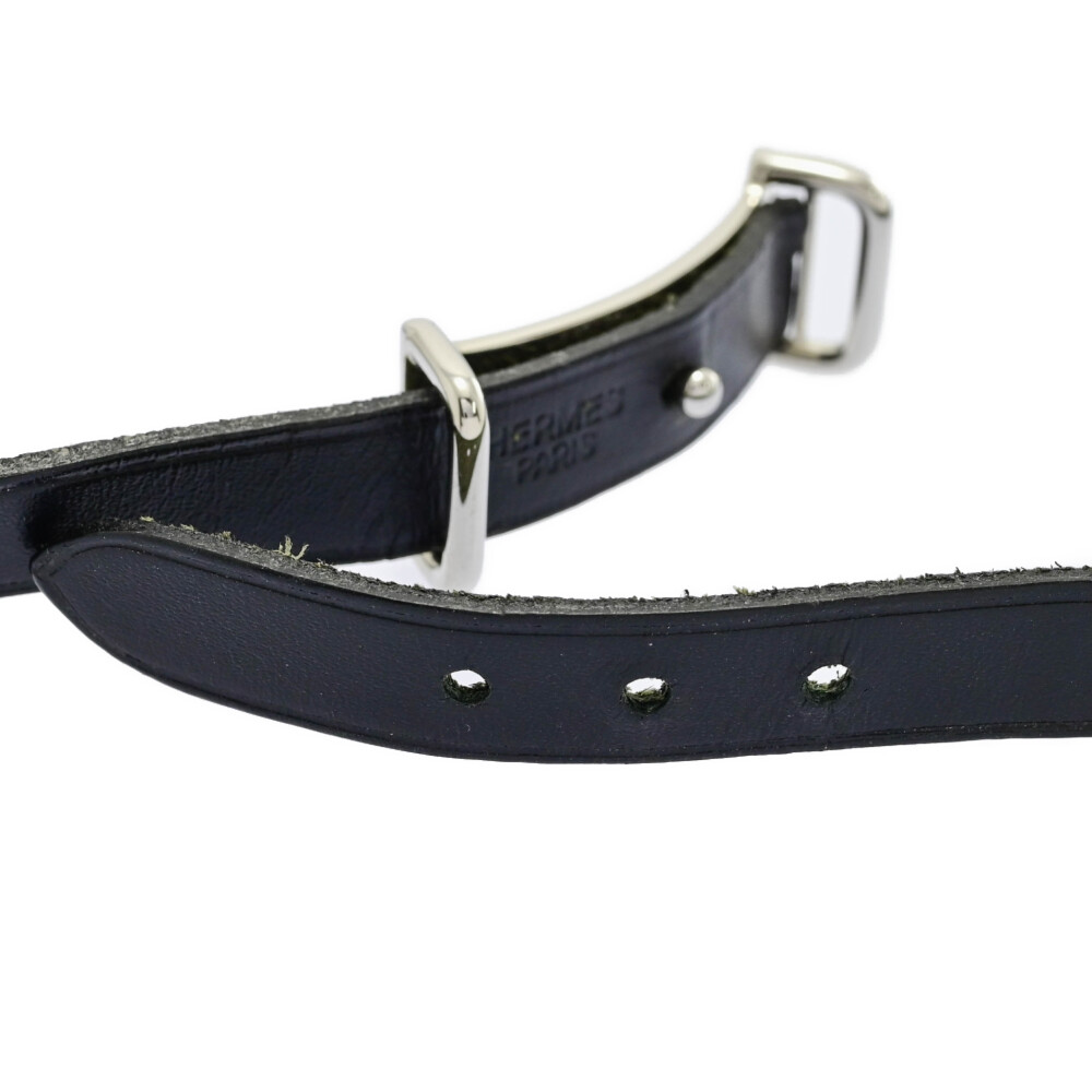 楽天市場】HERMES エルメス アピ2ロング レザー ブレスレット シルバー