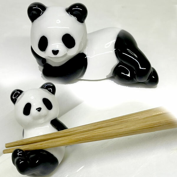 楽天市場】パンダの箸置き 3個セット ｜はしおき,陶磁器,陶器,ぱんだ