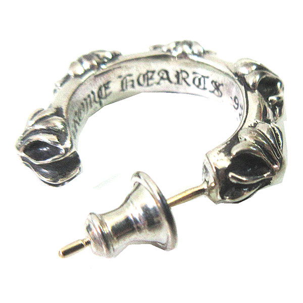 楽天市場】≪Brand new≫ CHROME HEARTS Hoop Earrings Cross Band CH