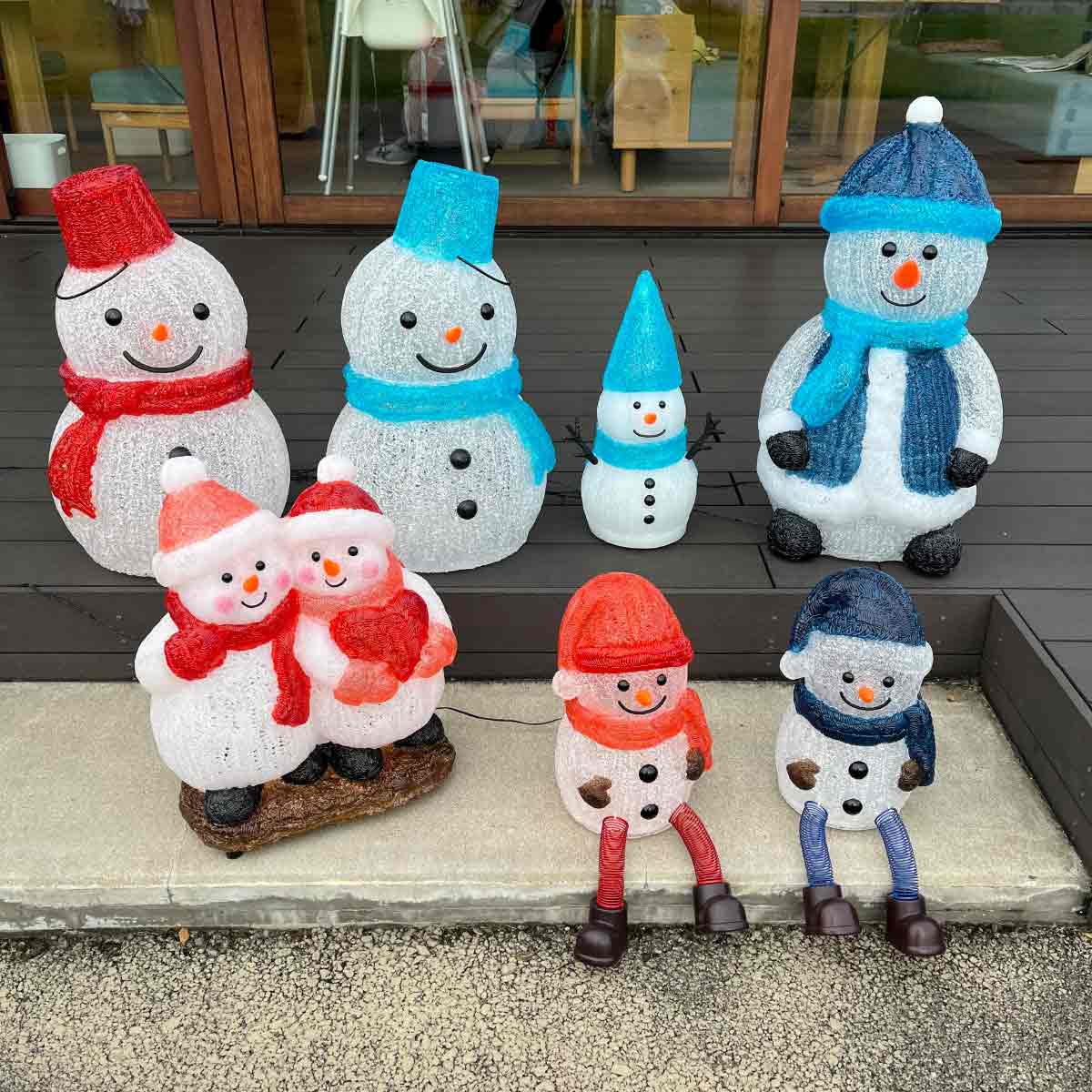 楽天市場】LEDブリリアントモチーフ 足ブラスノーマン レッド 高さ34cm