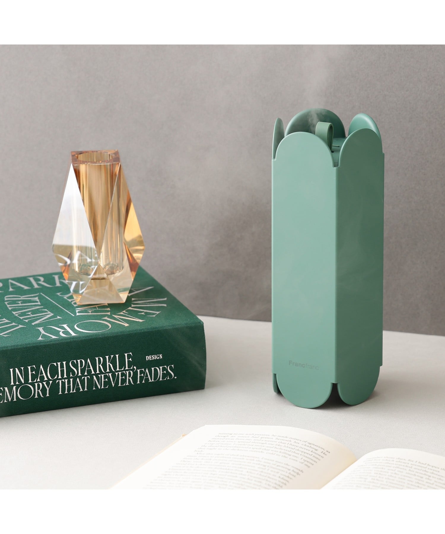 Francfranc｜【充電式】アーチ 超音波加湿器 グリーン | Rakuten