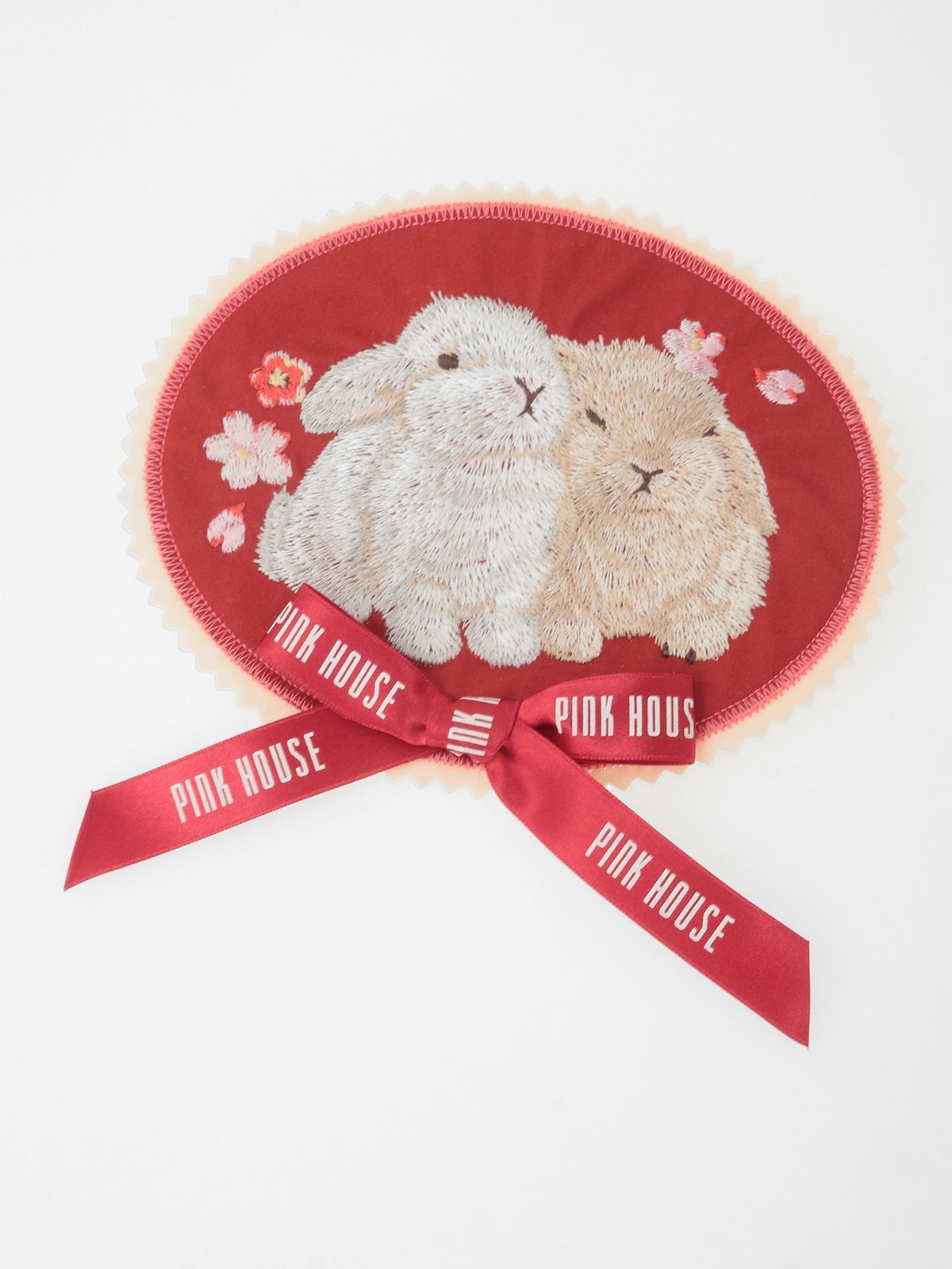 PINK HOUSE｜幸見うさぎ刺繍ワッペン | Rakuten Fashion(楽天